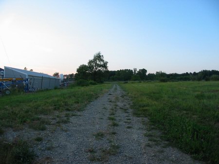 Sunset Drive-In Theatre - Driveway Now - Photo From Water Winter Wonderland (newer photo)